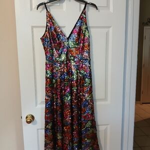 Multicolor Sequin Dress